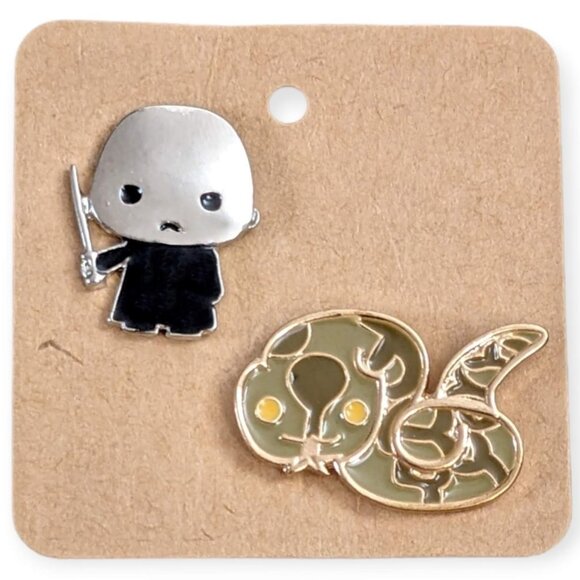 Harry Potter Enamel Pins: Chibi Voldemort and Nagini - Picture 4 of 4